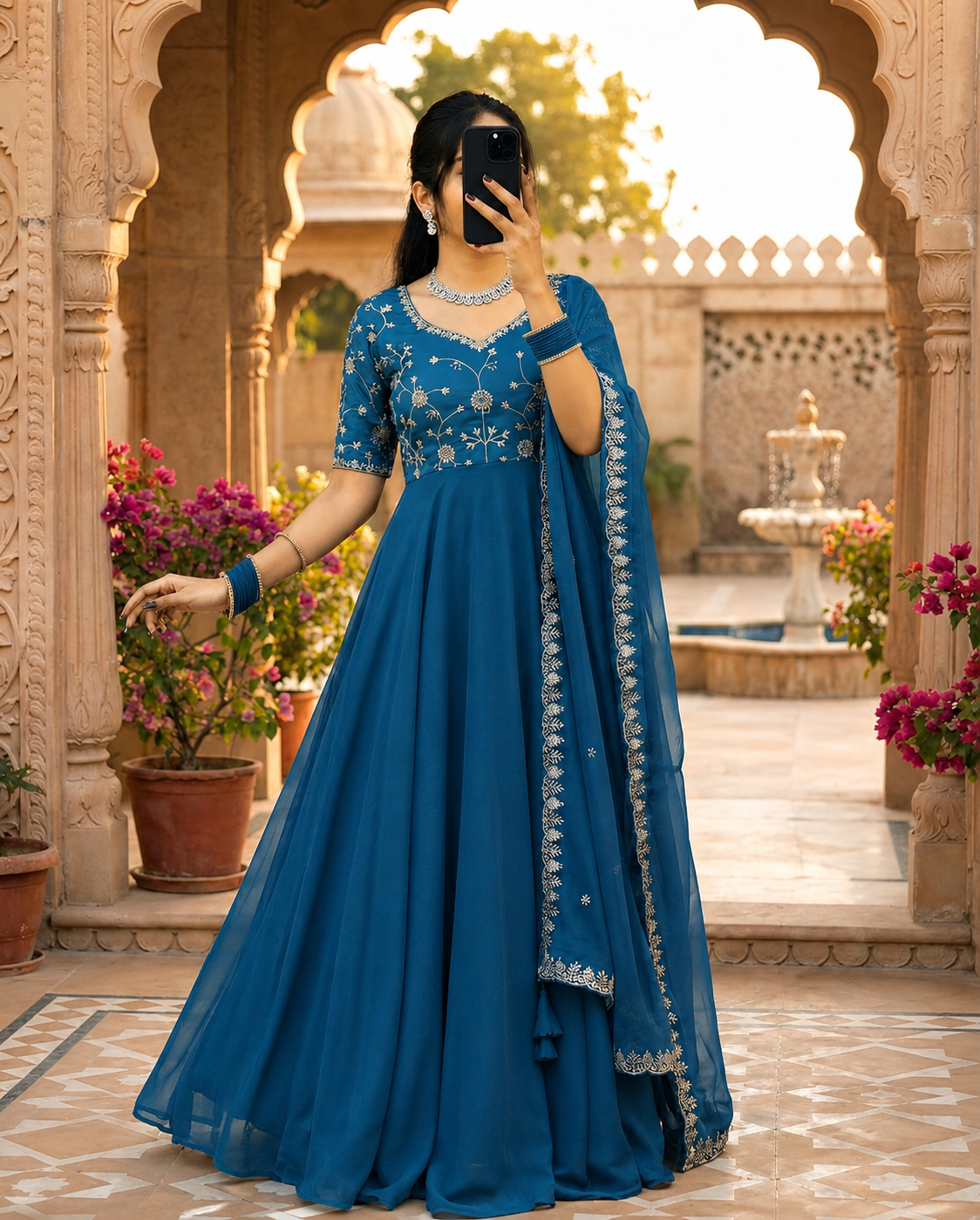 🥰 NEW LAUNCHING 2PIECE ethnic gown SET💖