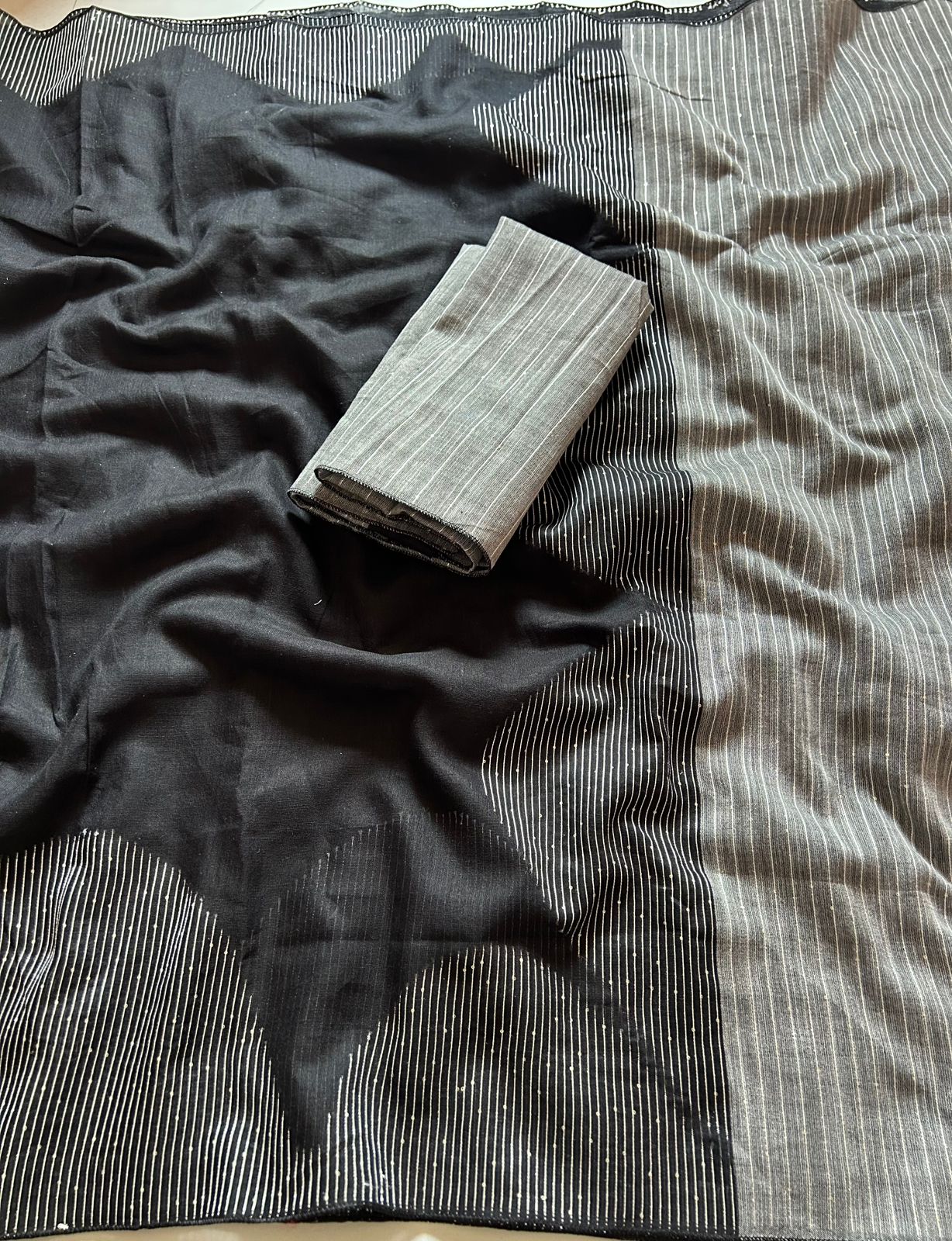 Shoft Linen with sequence saree