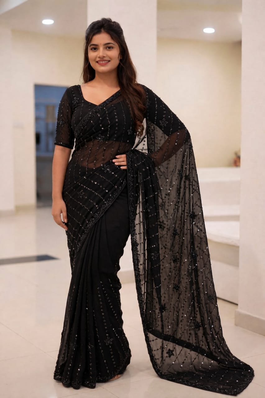 New Party Wear Saree Design