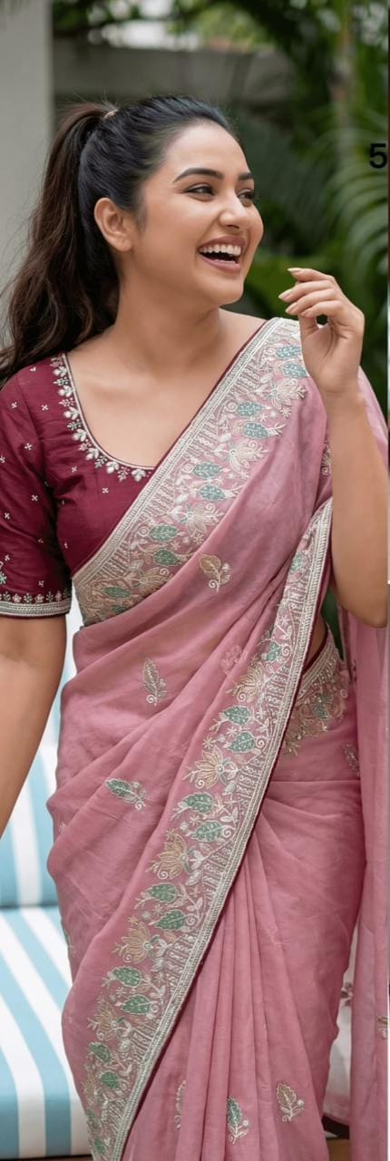 Full Heavy Multicoloured Thread saree