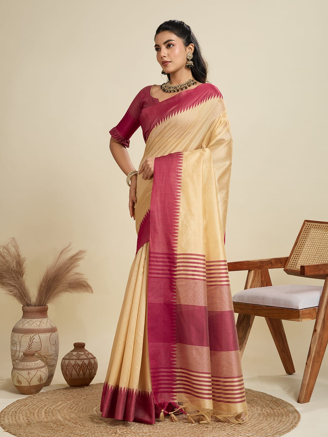 PREMIUM KHADI RAW SILK SAREE WHOLESALE SAREE SUPPLIER