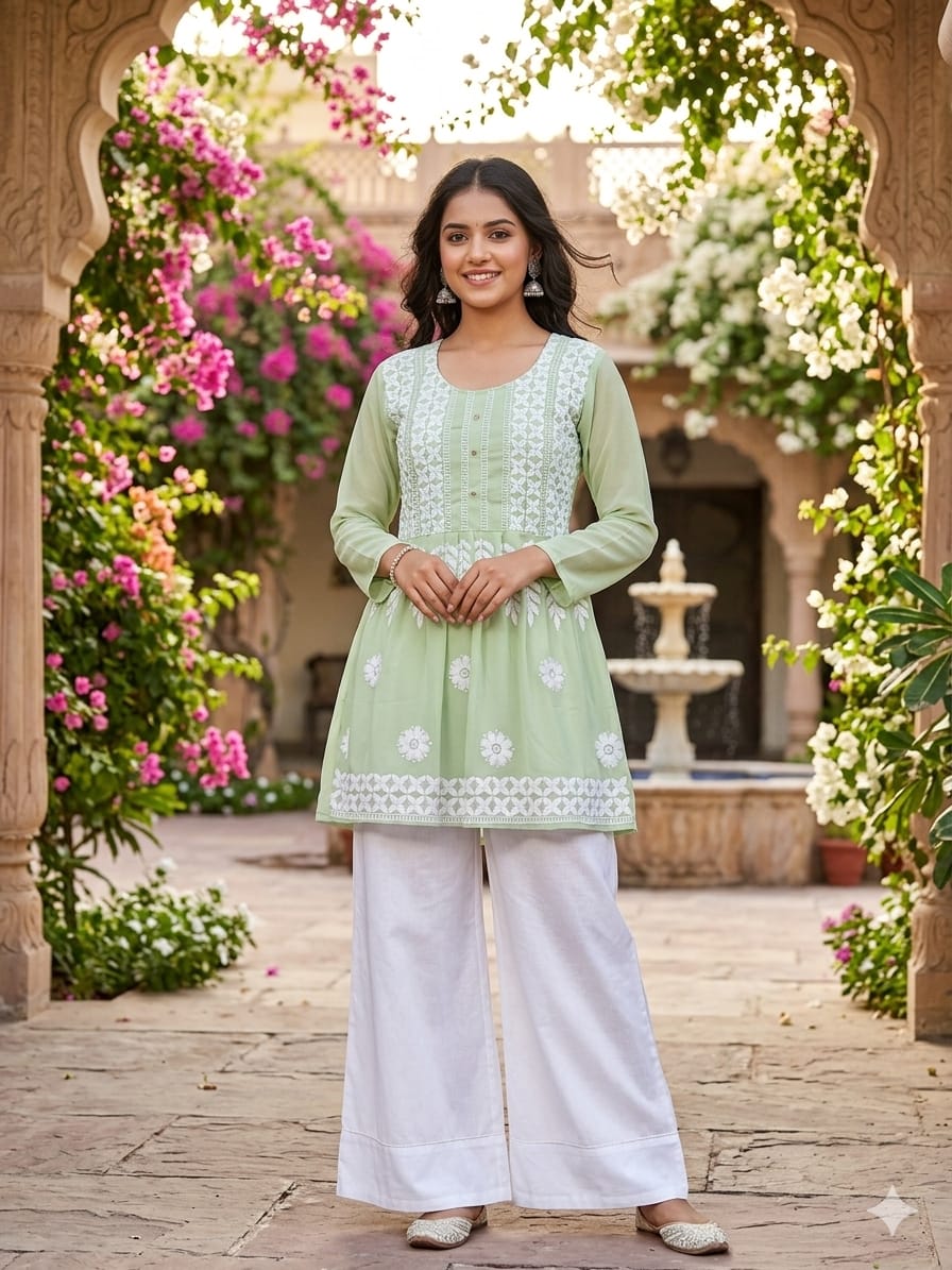 Lucknowi work with Astar kurti