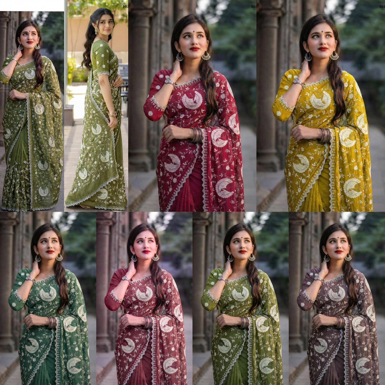 Full Heavy Multi-Thread Saree
