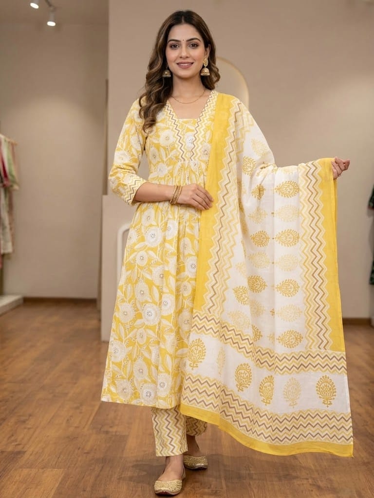 Pure 60-60 Cotton Cambric print kurti
