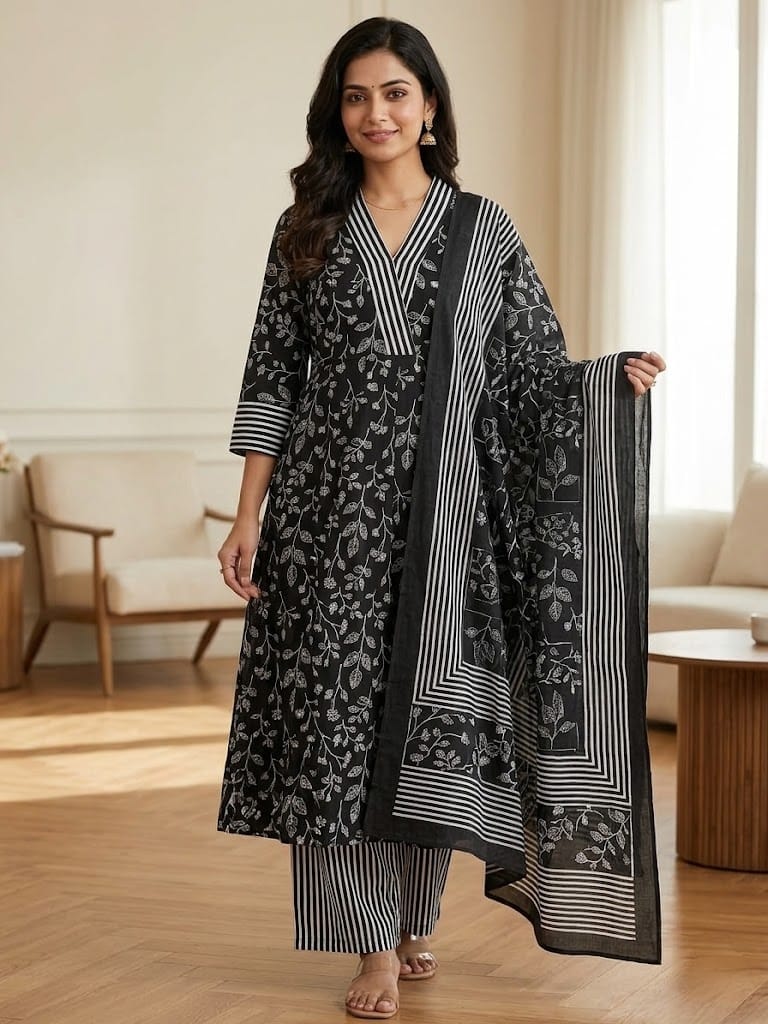 Pure 60-60 Cotton Cambric print kurti