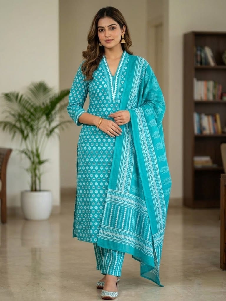 Pure 60-60 Cotton Cambric print kurti