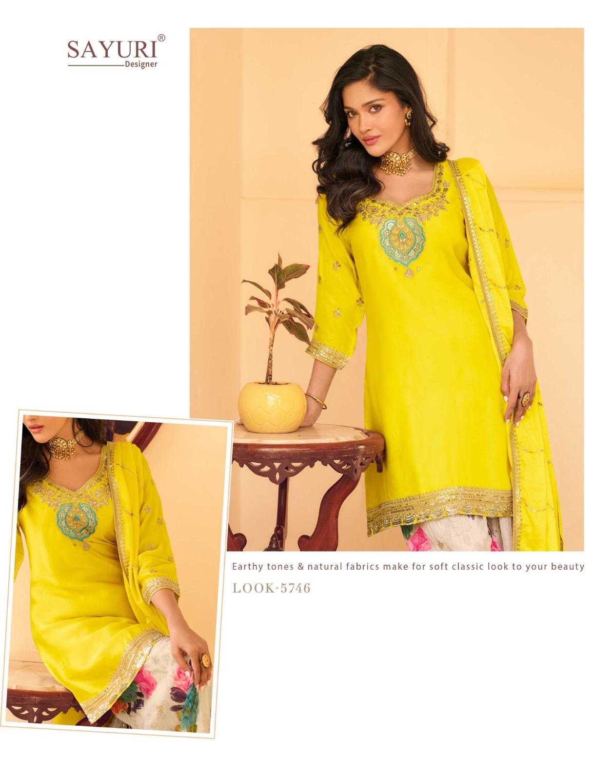 FESTIVE LOOK CHİNON SILK EMBROIDERED TOP WITH EMBROIDERED SHARARA AND DUPATTA