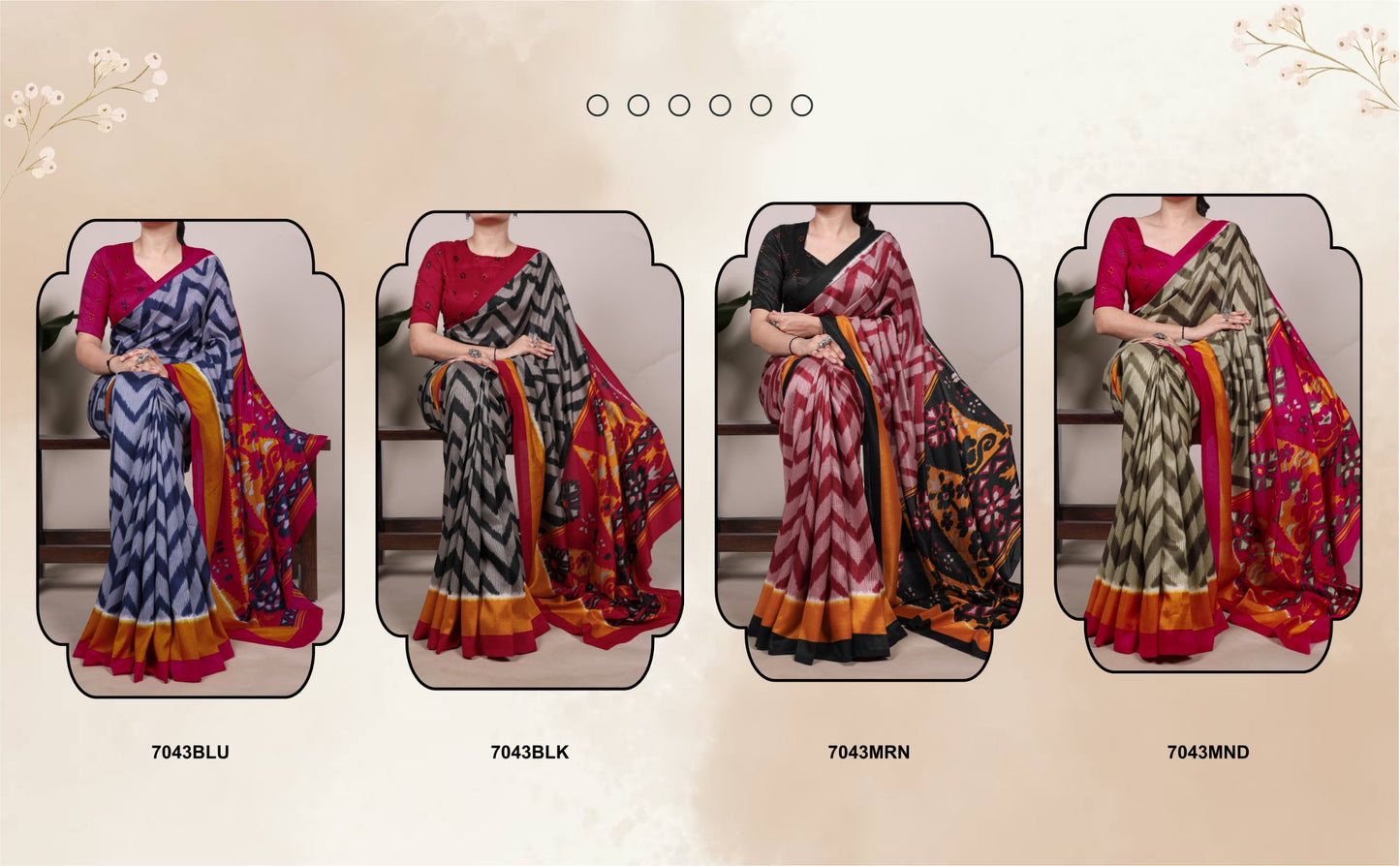 Zigzag weaves, tasar silk, and a drape that makes every moment elegant 🪸