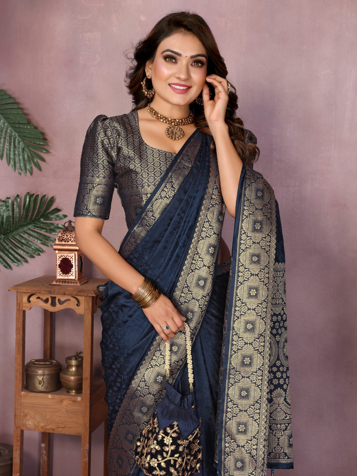 ☘️Too Pretty And Beautiful Original Gala Pallu Premium Silk Hand Dyed Saree For Boutique Series ☘️