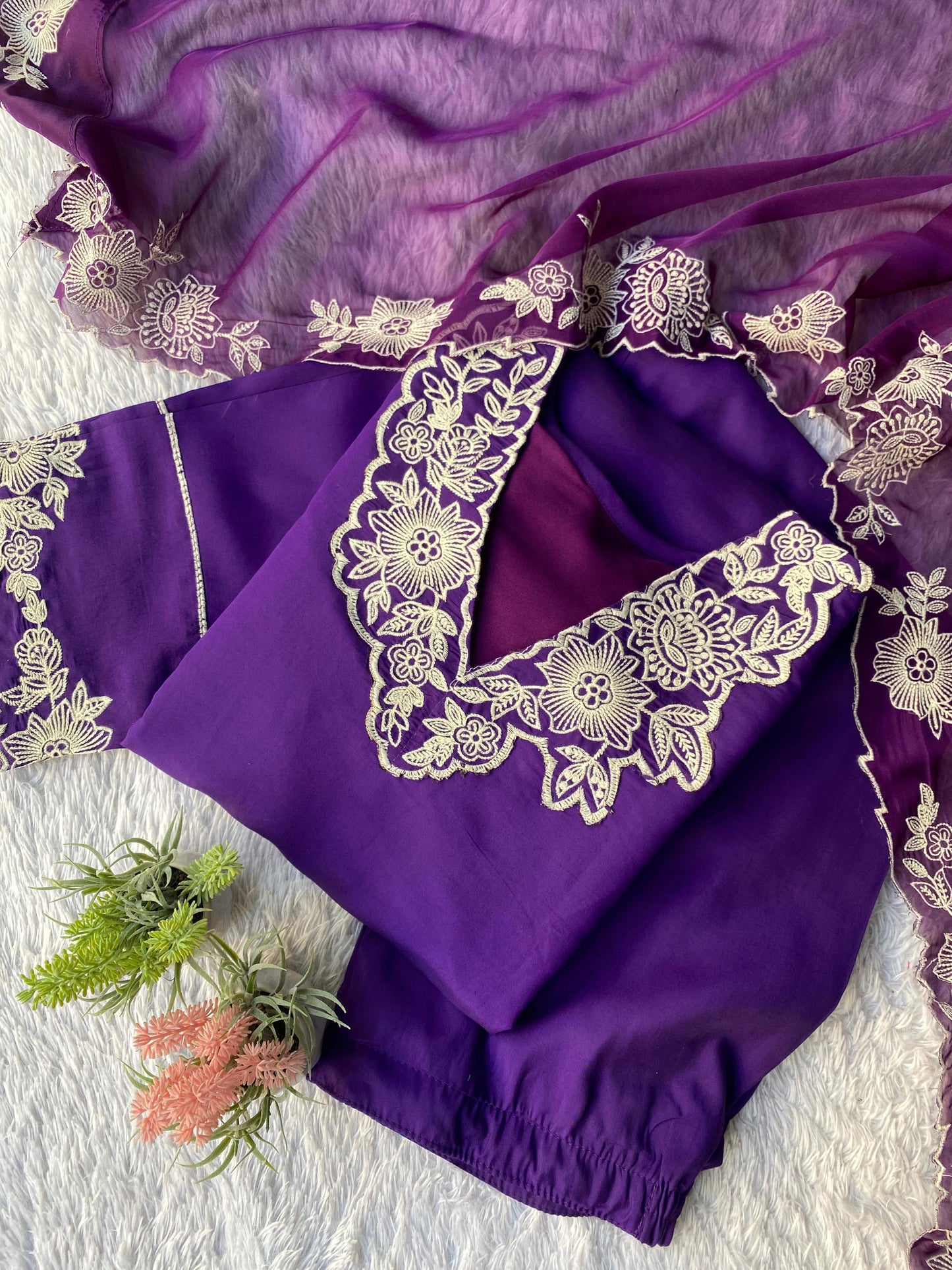 _✨ EXCLUSIVE AND TRENDY FOR WEDDING SEASON OUR EMBROIDERED TOP, PANT AND DUPATTA ✨_