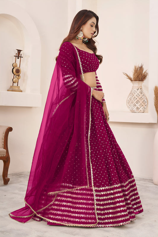 💖 Radiant Rani Pink Lehenga Choli 💖