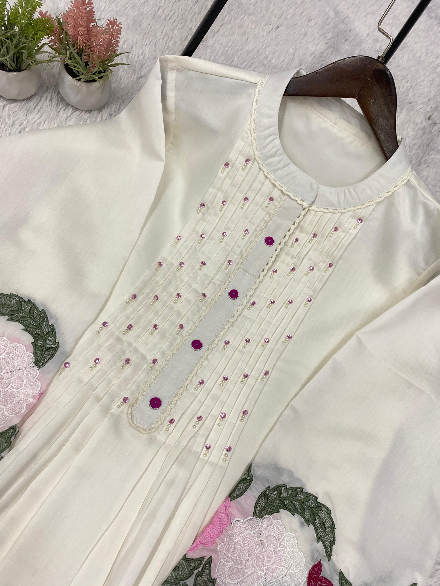 _✨ THIS SUMMER SEASON WEAR TRENDY CO-ORD SET WITH EMBROIDERY WORK✨_