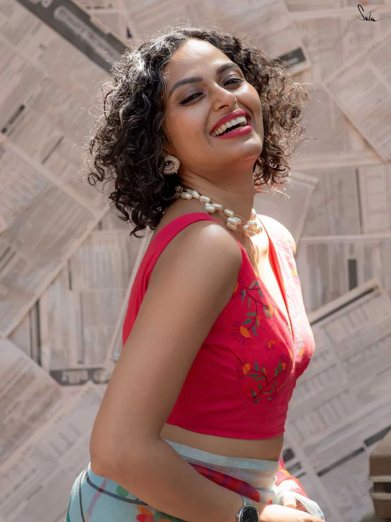 Traditional Saree with Vintage Accents