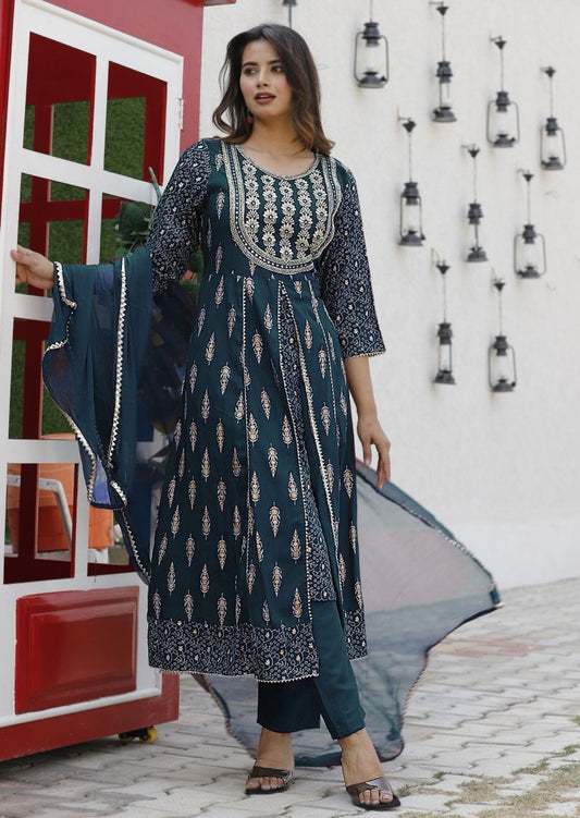 Presenting New Reyon beautiful suit set and duppta