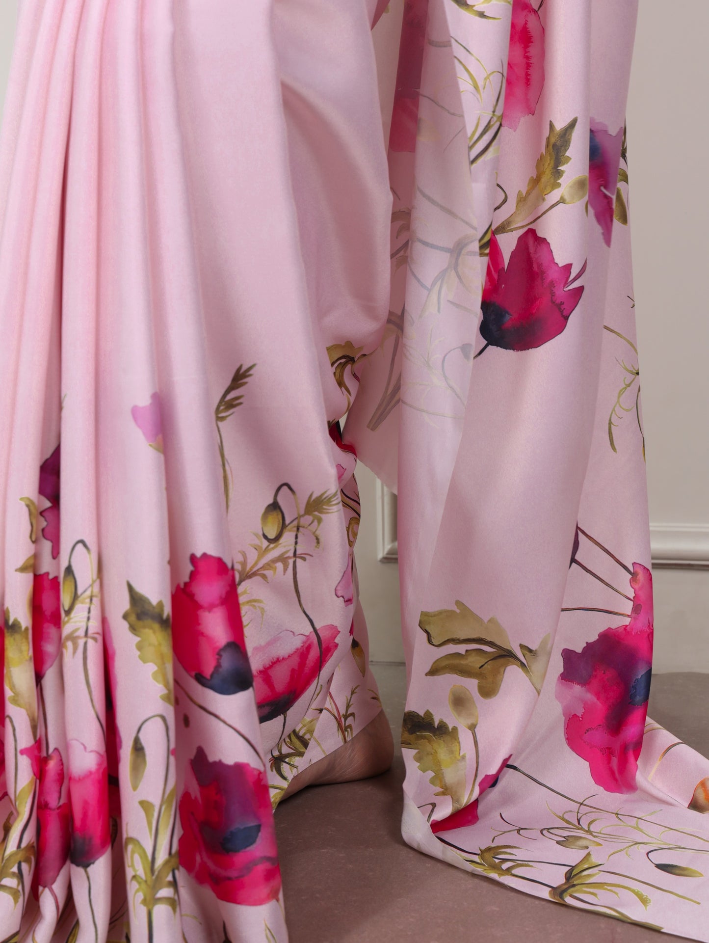 Satin silk saree – for the days you want to look effortlessly stunning