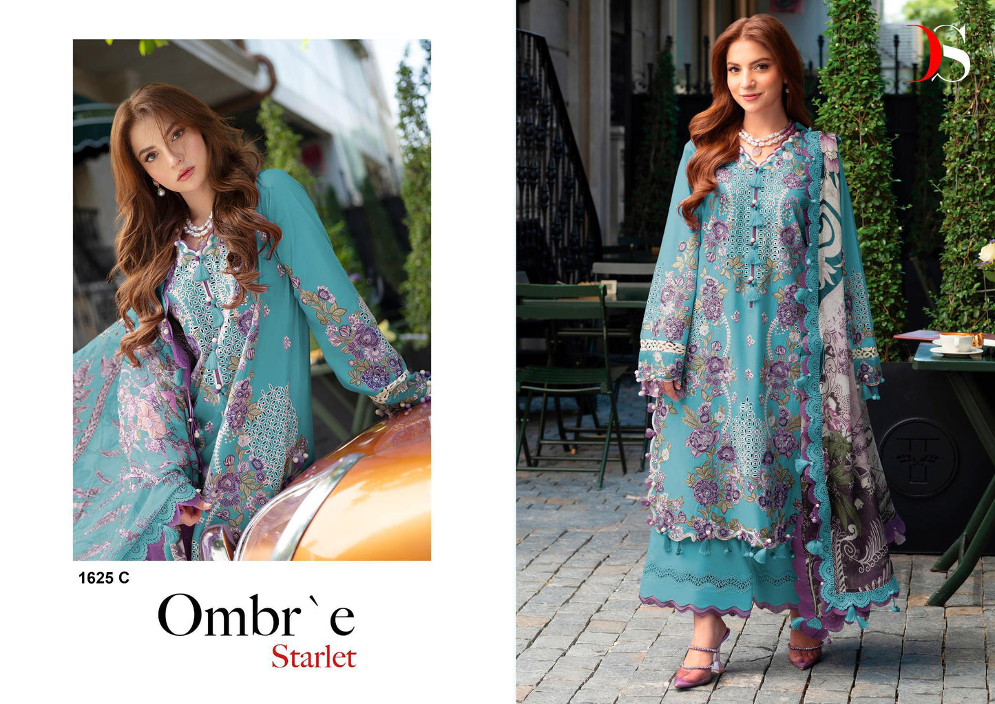 Ombre starlet by deepsy suits wholesale suits catalogue chiffon dupatta