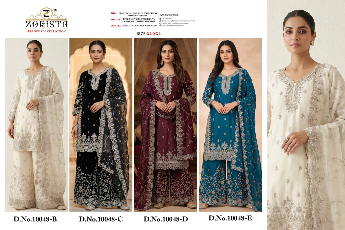 PURE ZIMMI CHOO WITH EMBROIDERY WITH MOTHIWORK SALWAR KAMEEZ