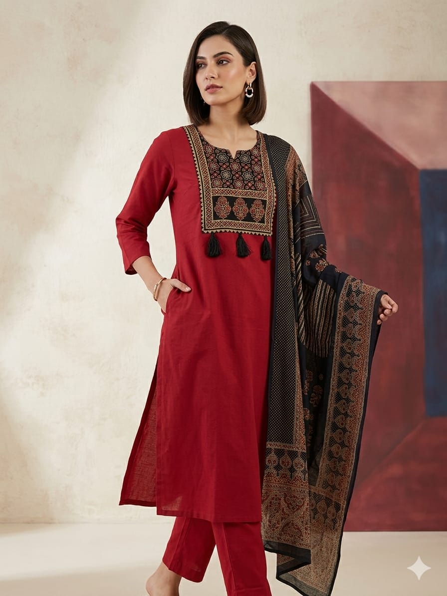 Aline Tabla work of kurti