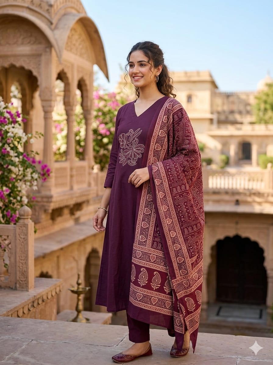 Taj Group pure 60-60 cotton cambric Print kurtu