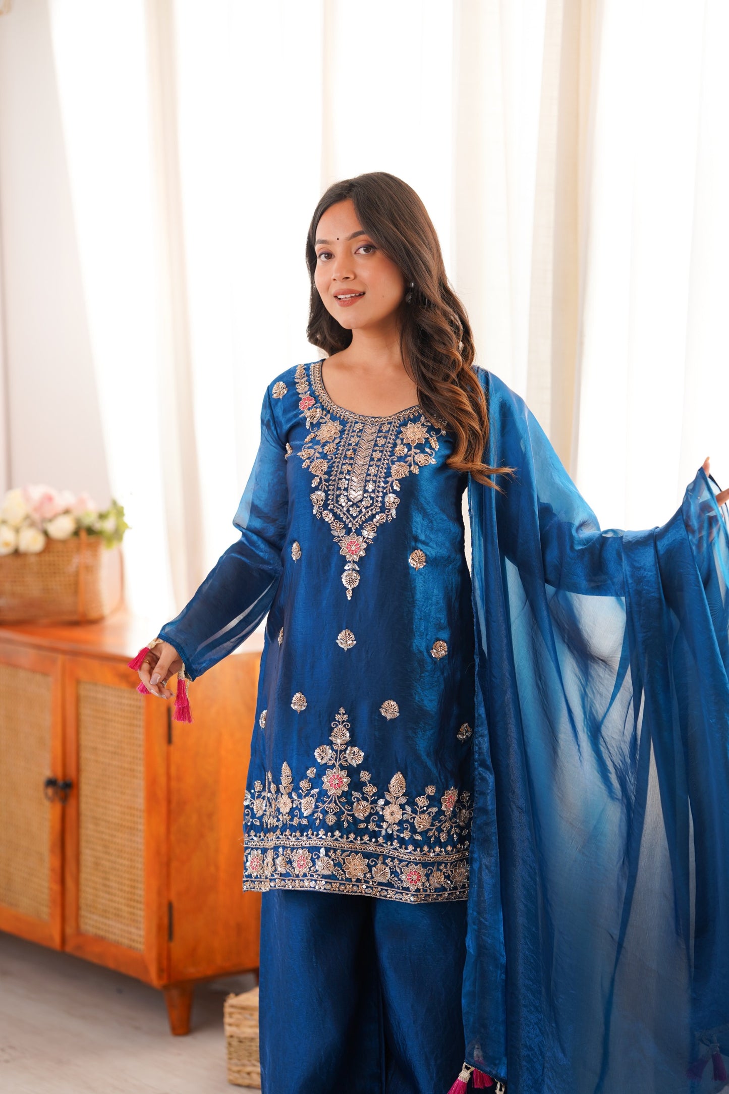 Feeling blue never looked this good. 💙  i'ts Beads Embroidery 🪻 Adding a little Sparkle to your timeline today. ✨