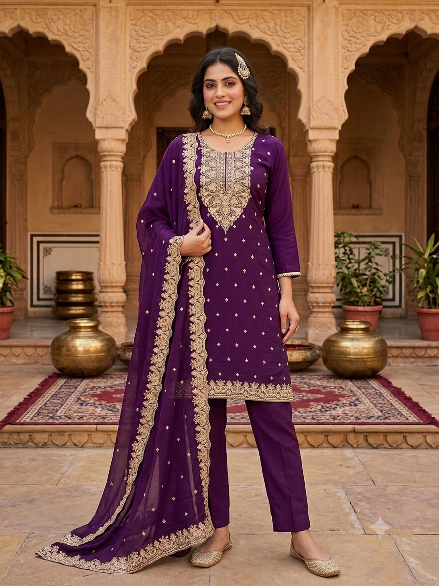 From the richness of the fabric to the charm of its embroidery 🪻