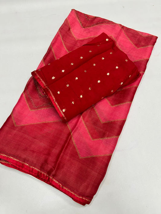 Fancy  chiffon georgette Saree