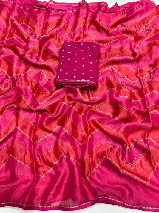 Fancy  chiffon georgette Saree