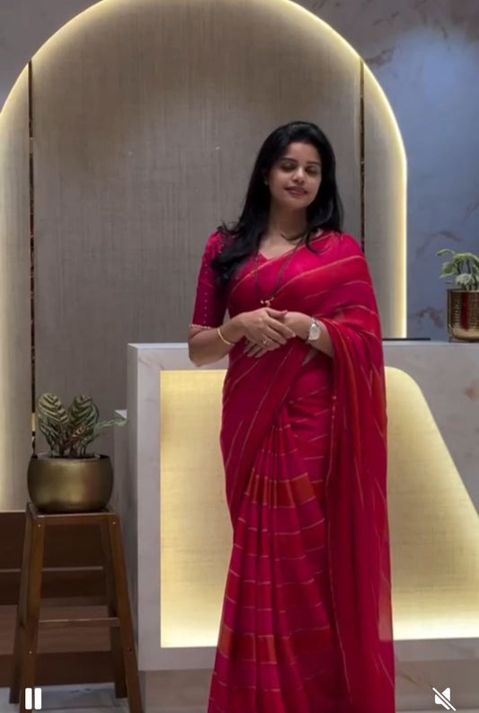 Fancy  chiffon georgette Saree