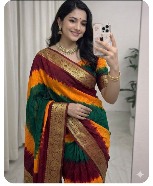 new khadi georgette Saree