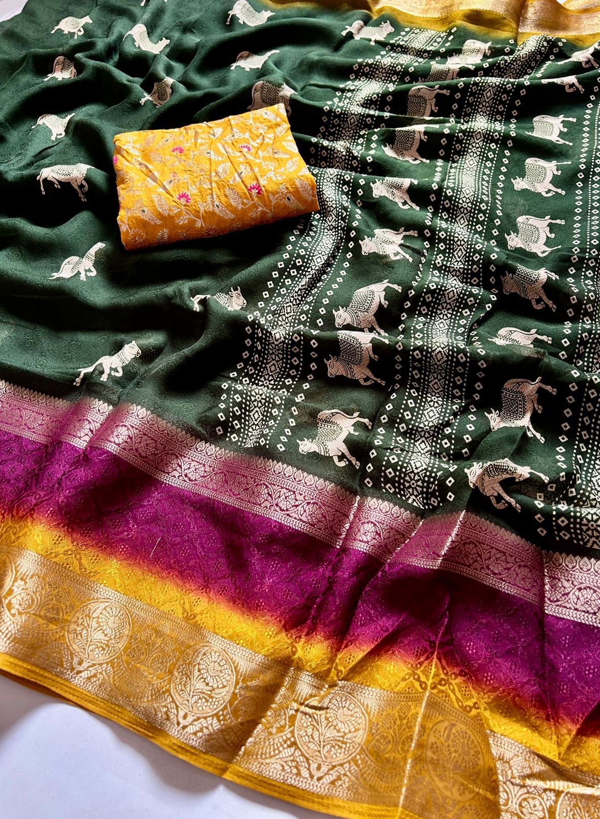 Viscose Georgette Saree