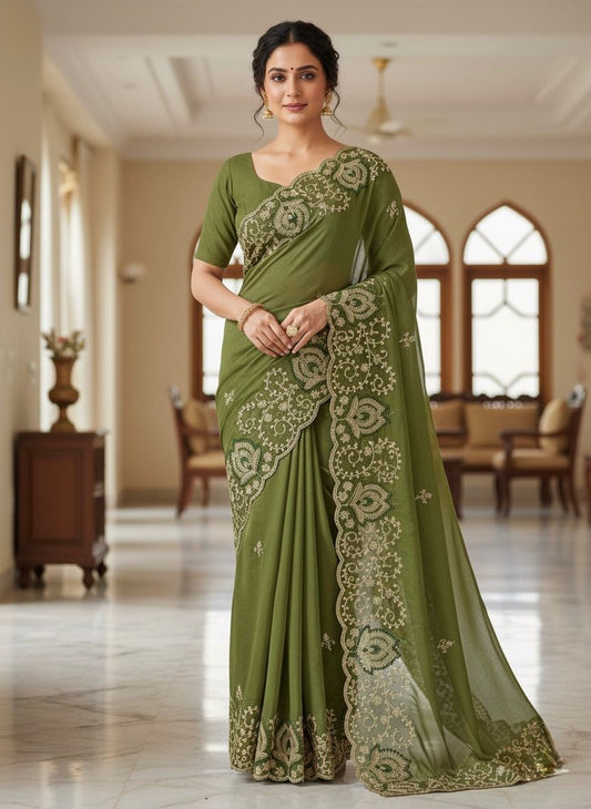 Fancy Thread  saree