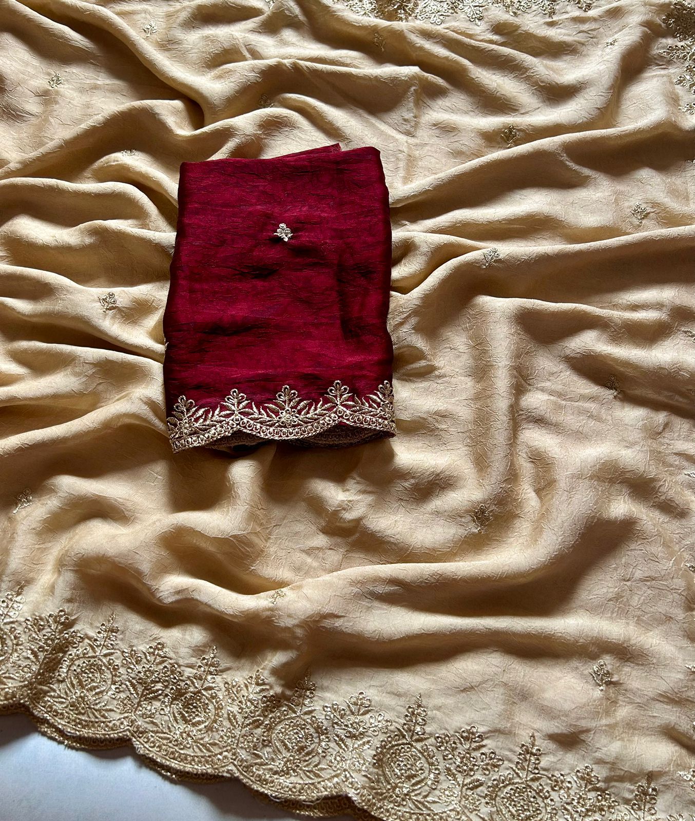 rangoli crush silk saree