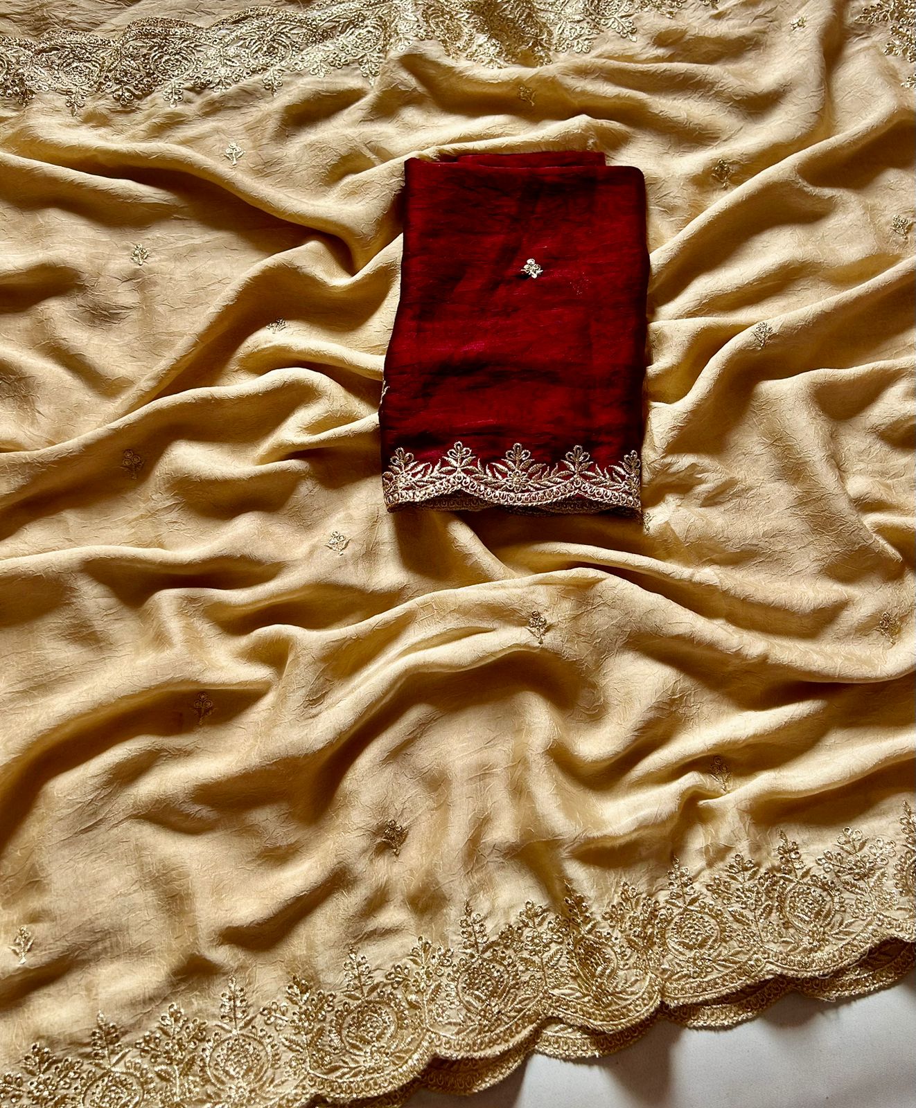 rangoli crush silk saree