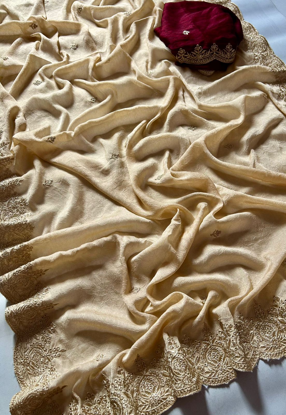 rangoli crush silk saree