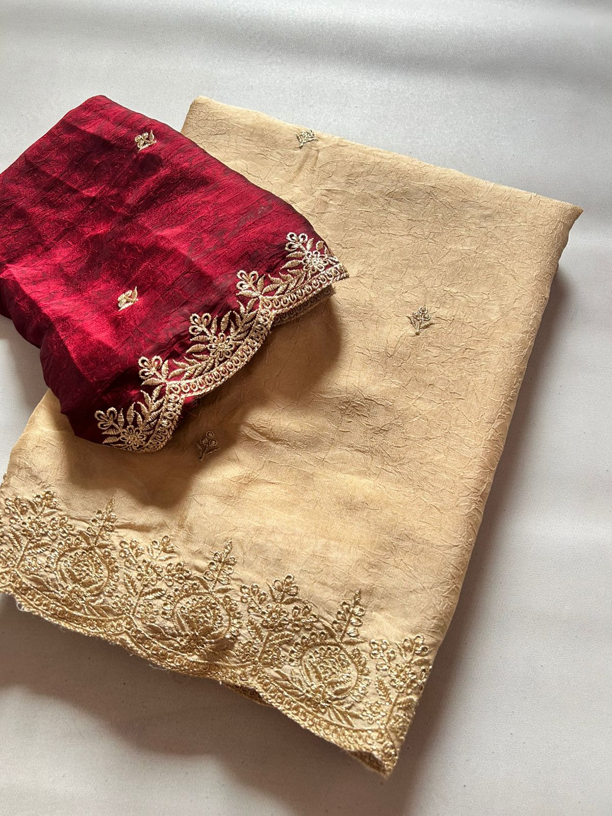 rangoli crush silk saree