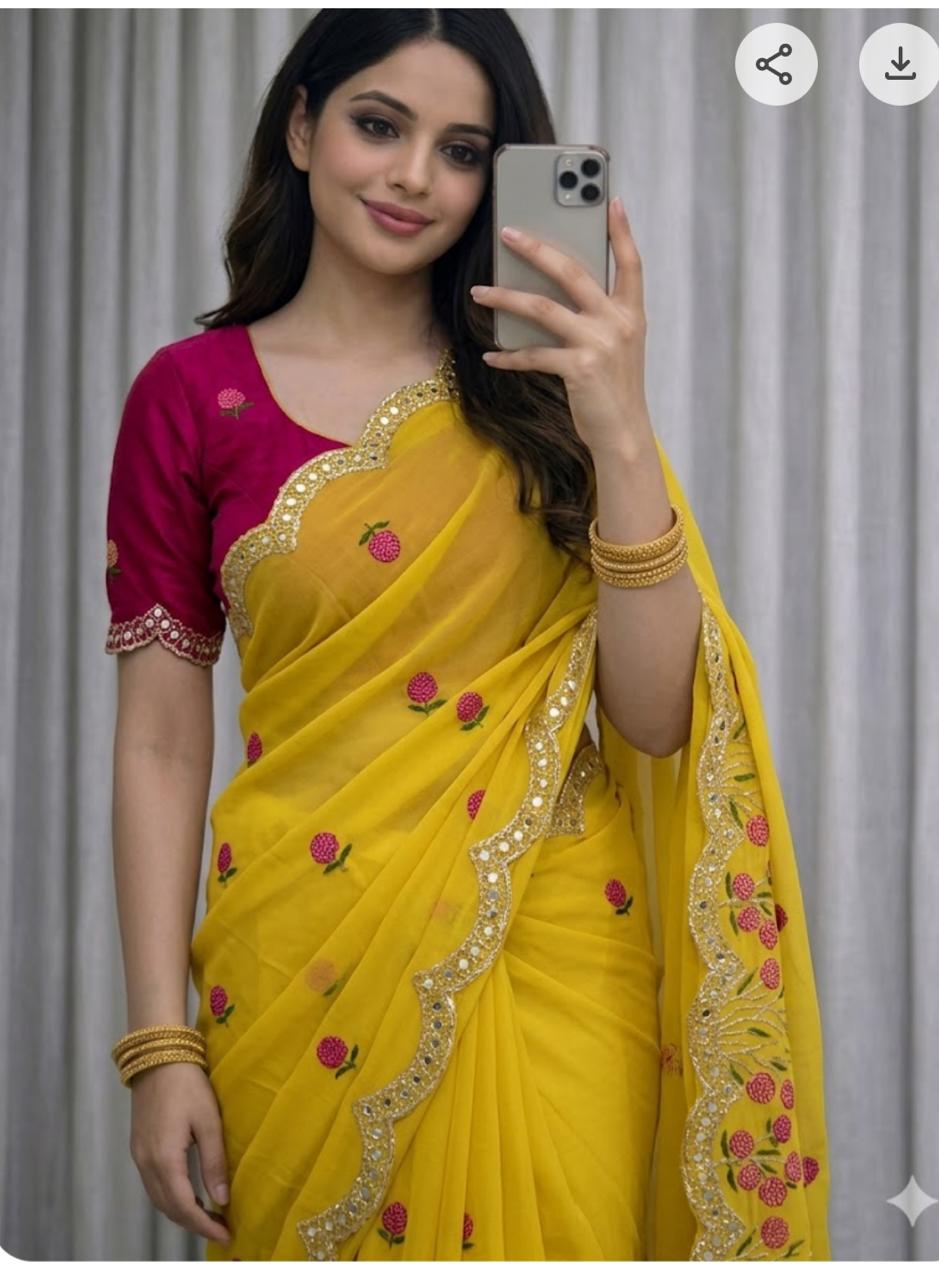 Soft Rangoli silk saree
