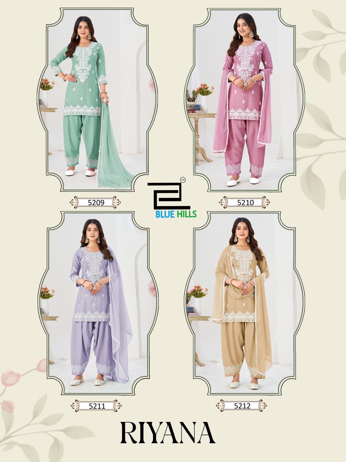 #Blue Hills  Presents  *RIYANA (Farsi salwar)