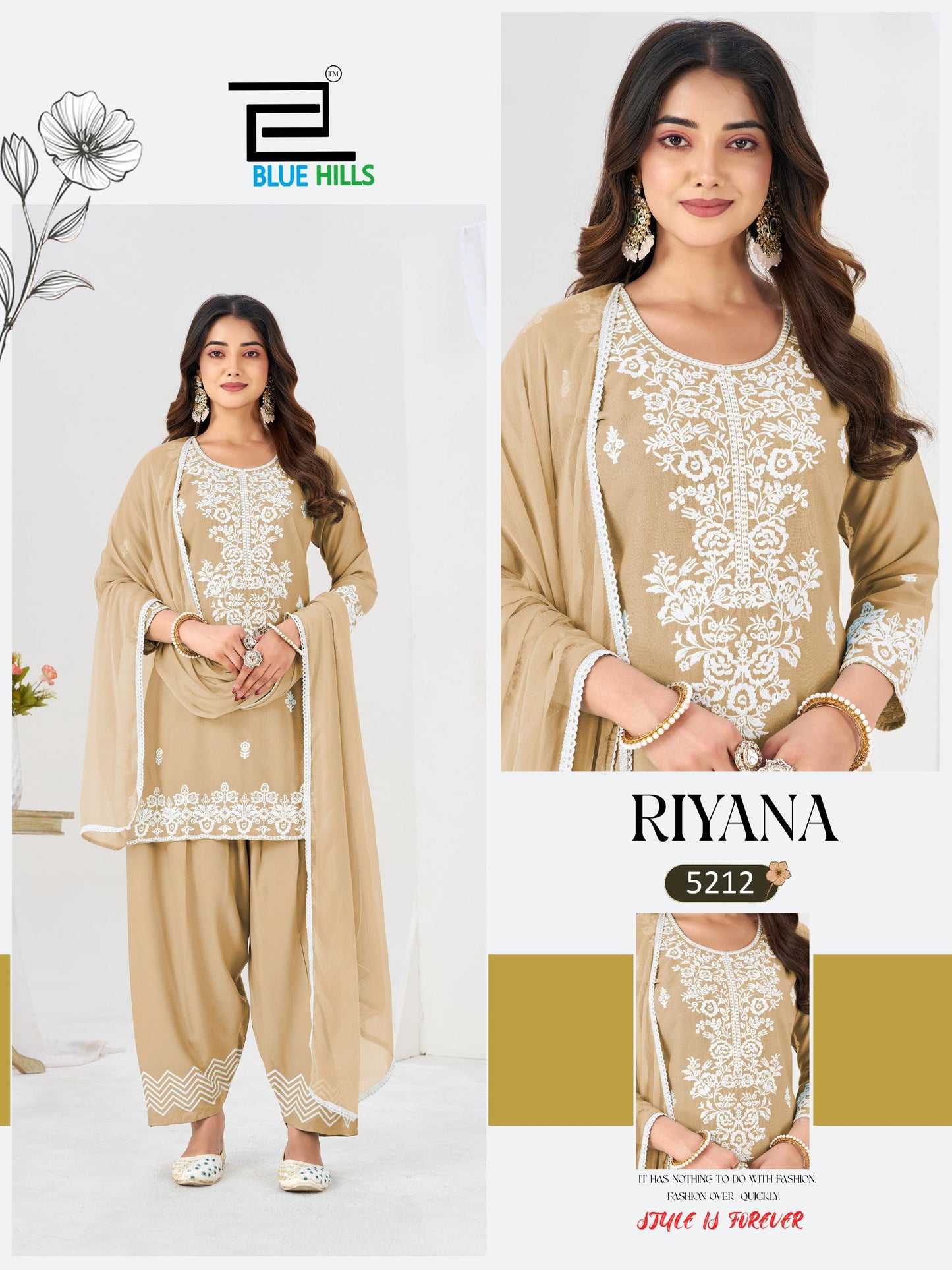 #Blue Hills  Presents  *RIYANA (Farsi salwar)