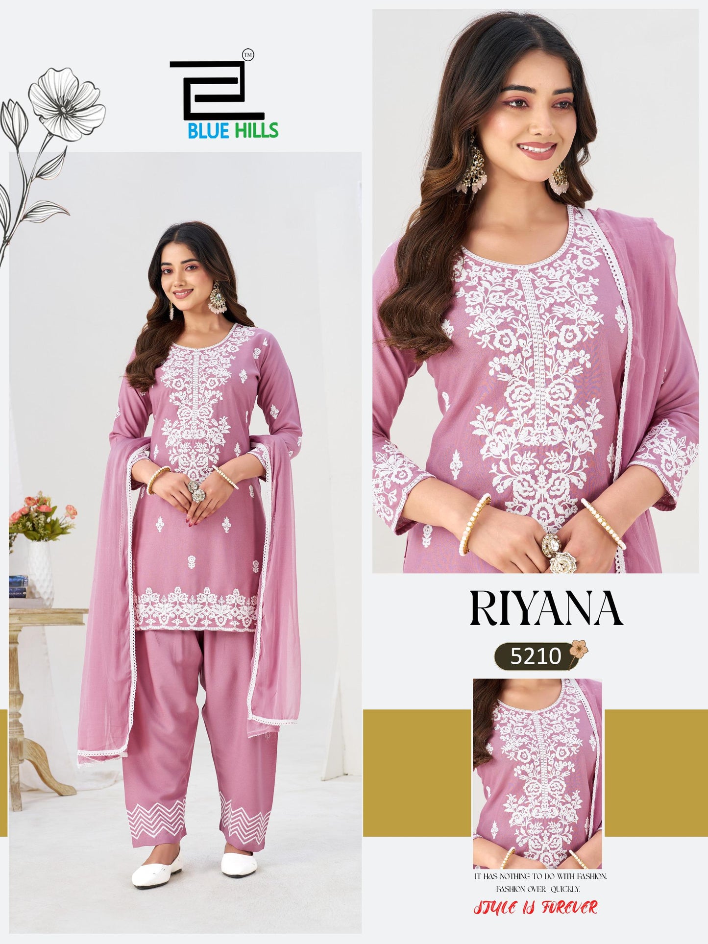 #Blue Hills  Presents  *RIYANA (Farsi salwar)