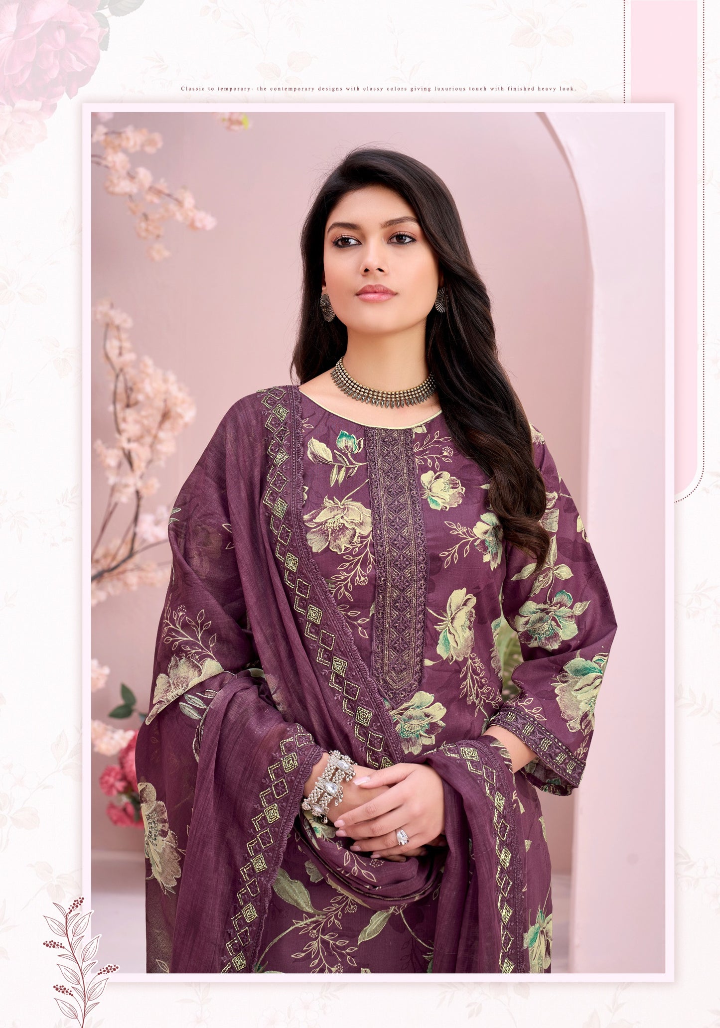 Pure Cambric Cotton Print With Foil & Fancy Gala-Daman-Sleeve Beats Work Pure Cambric Cotton Print With Foil & Fancy Gala-Daman-Sleeve Beats Work salwar kameez wholesale salwar kameez supplier
