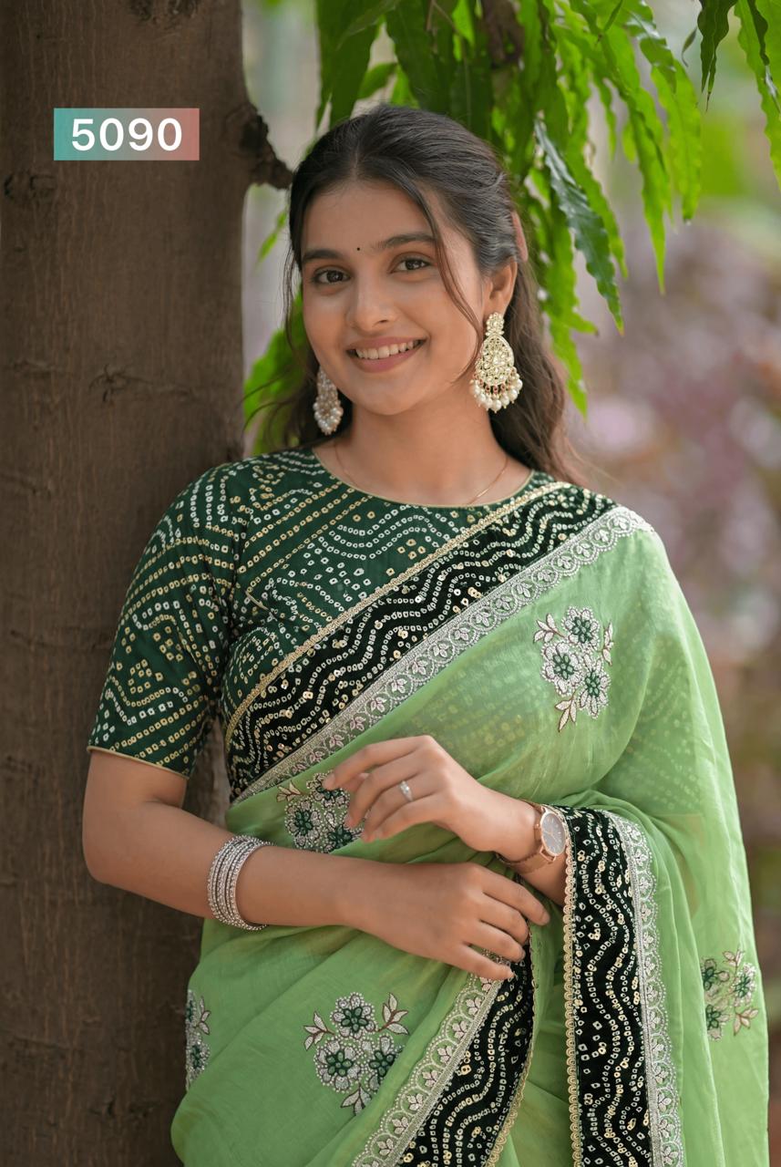 Fancy Zari saree wholesale saree supplier