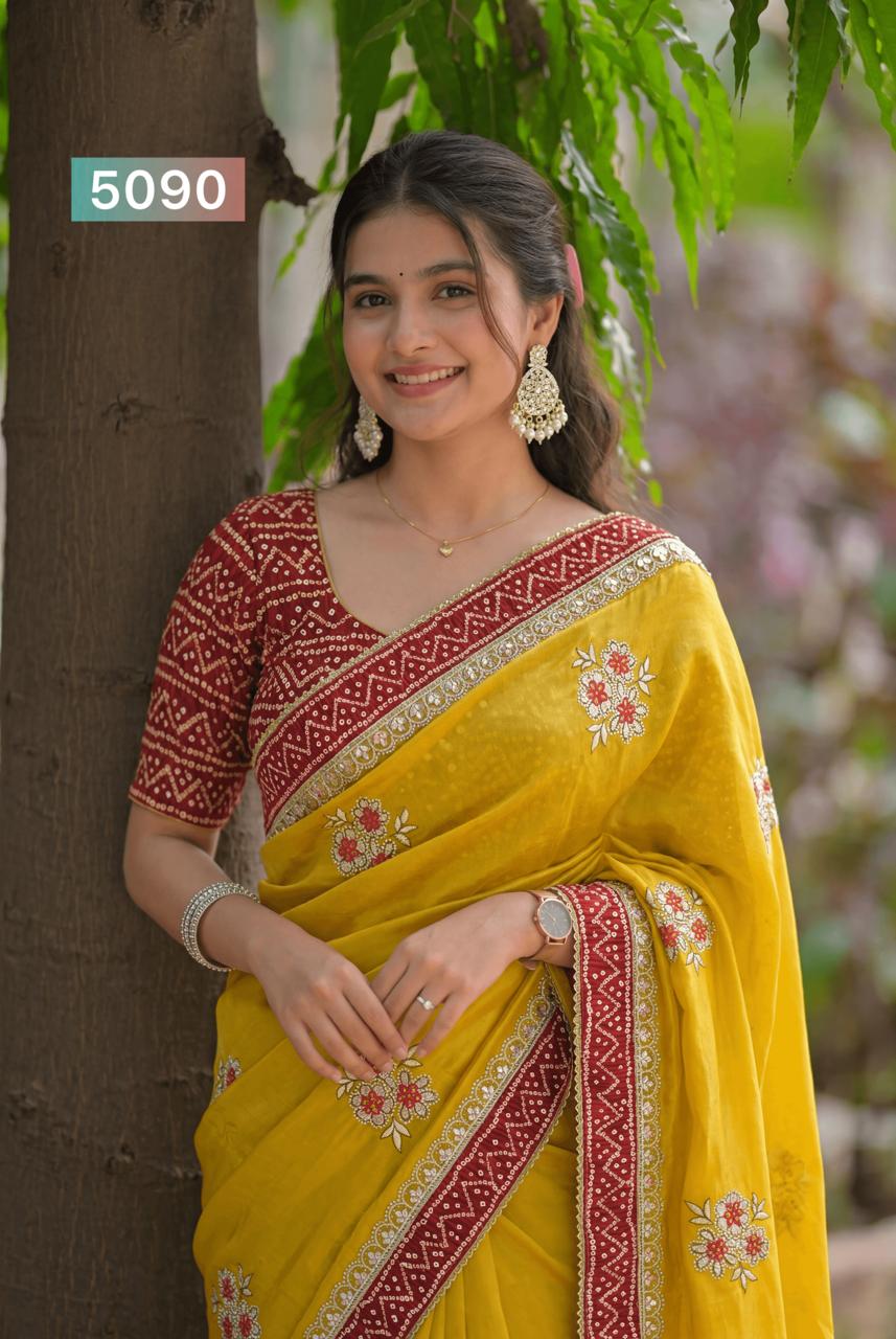 Fancy Zari saree wholesale saree supplier