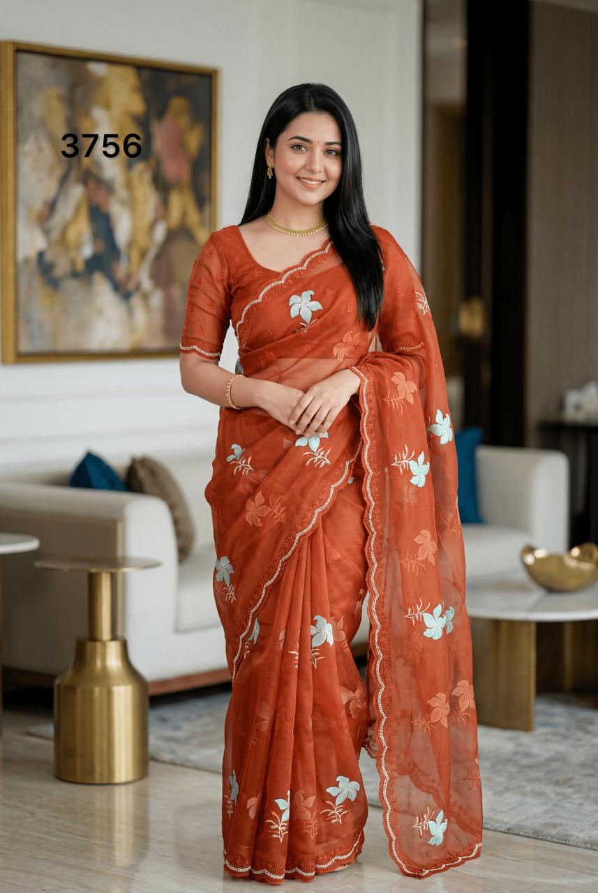 Light Weight Thread saree wholesale saree supplier