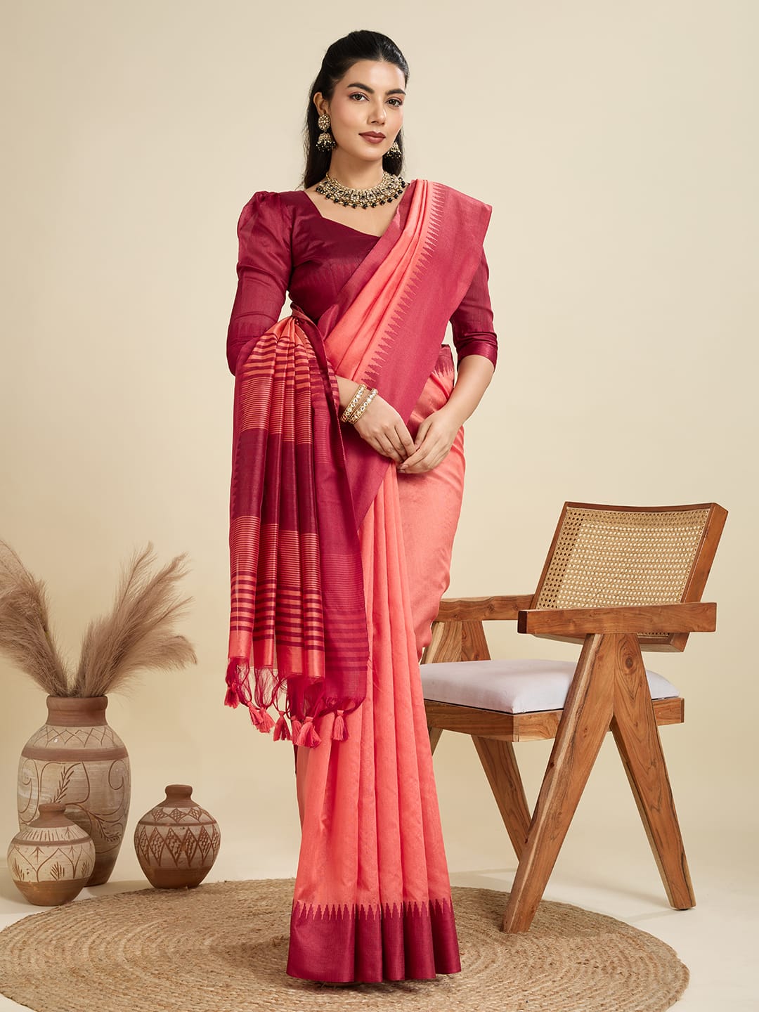PREMIUM KHADI RAW SILK SAREE WHOLESALE SAREE SUPPLIER