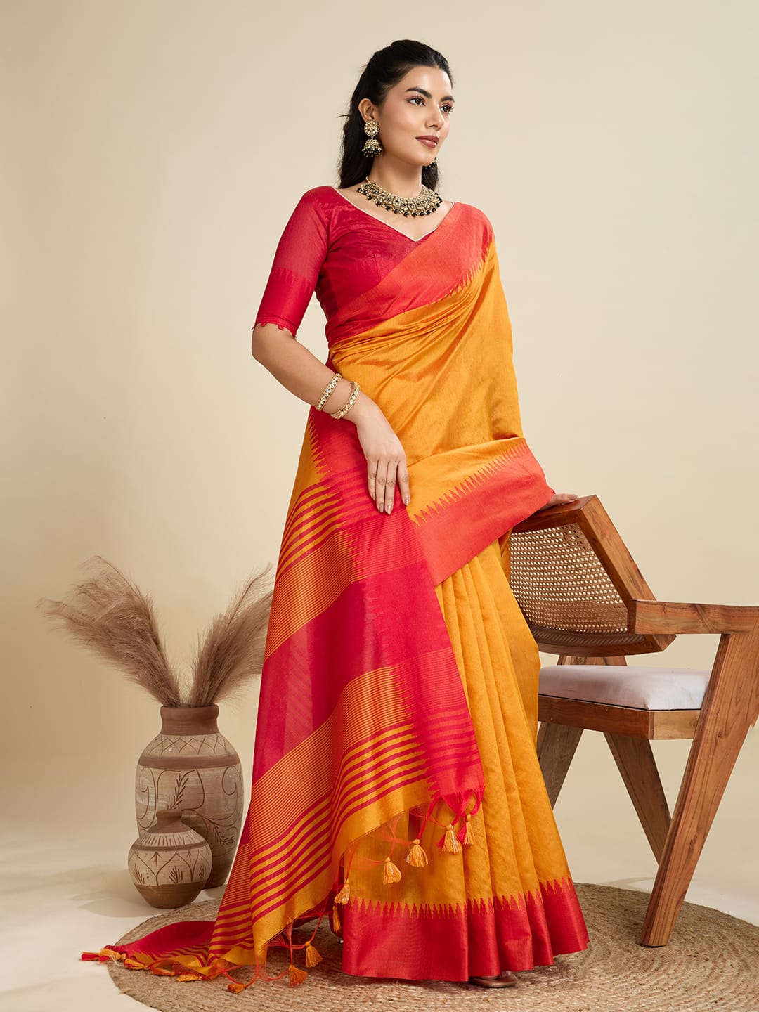 PREMIUM KHADI RAW SILK SAREE WHOLESALE SAREE SUPPLIER