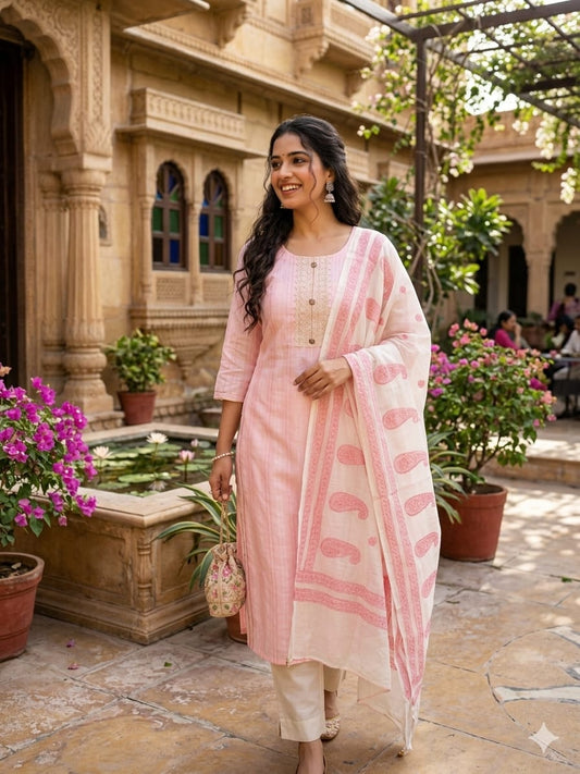 Pure khadi cotton Print kurti
