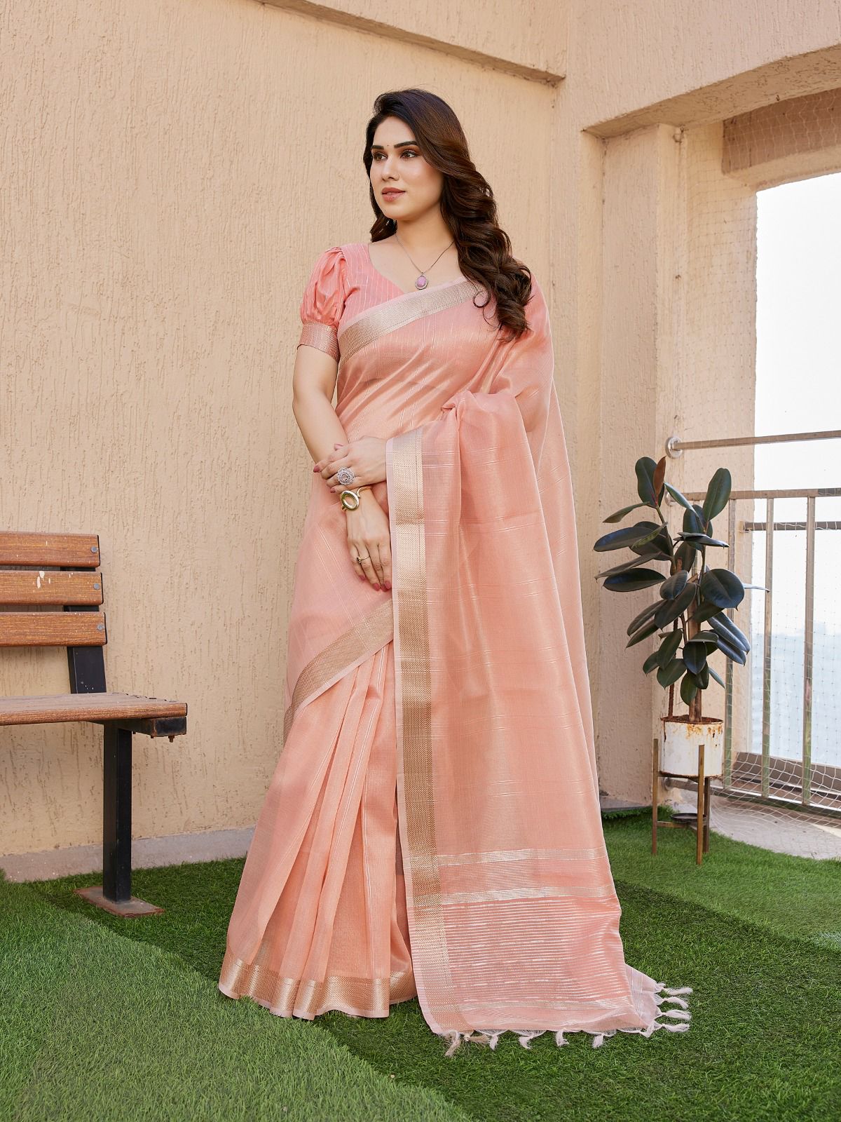 Soft Tissue Linen Silk Saree wholesale saree suppler