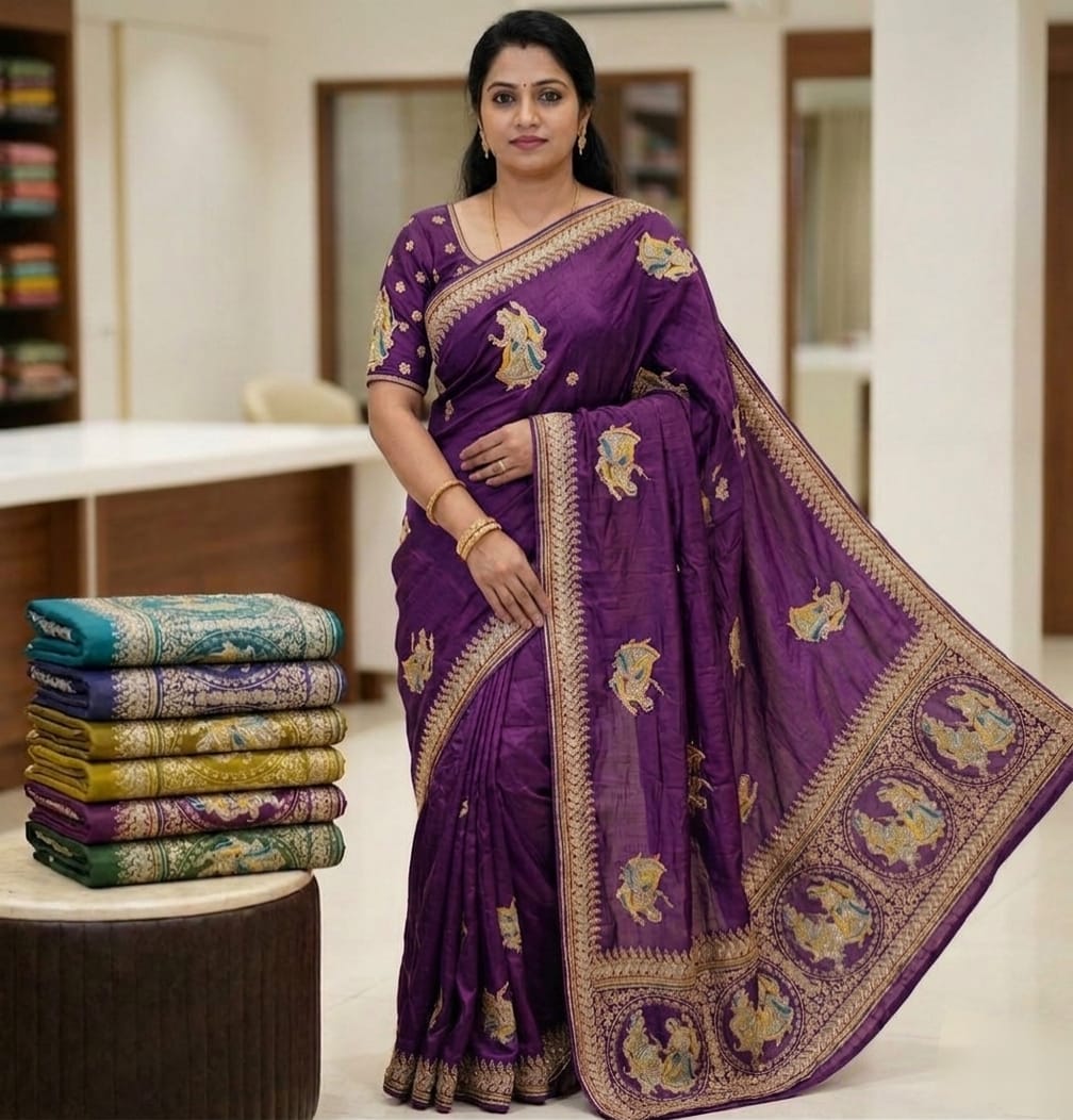 Full Heavy Thread Saree