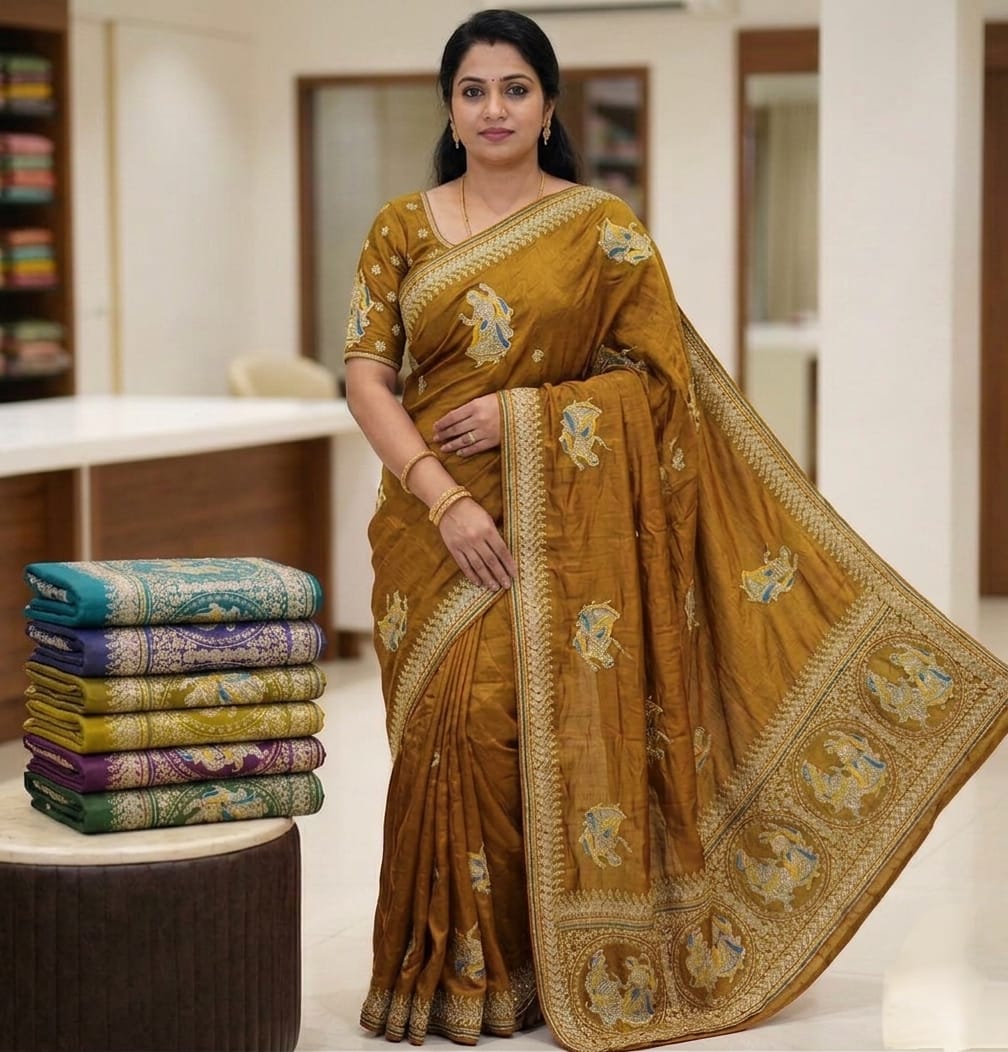 Full Heavy Thread Saree