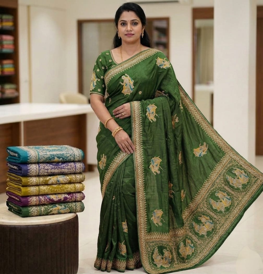 Full Heavy Thread Saree